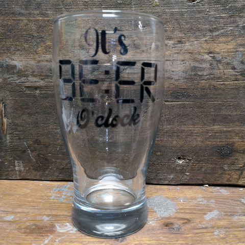 'It's Beer O'Clock' Pint Glass